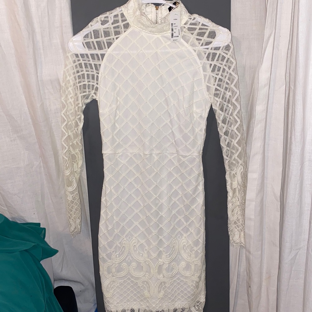 elegant lace pattern dress